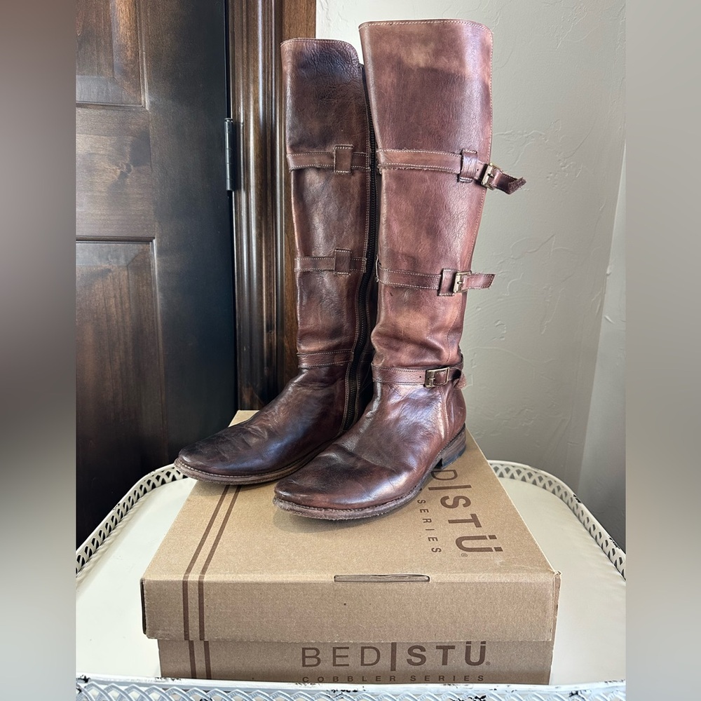 BED STU Kitty Teak Rustic Boots Size 9.5
